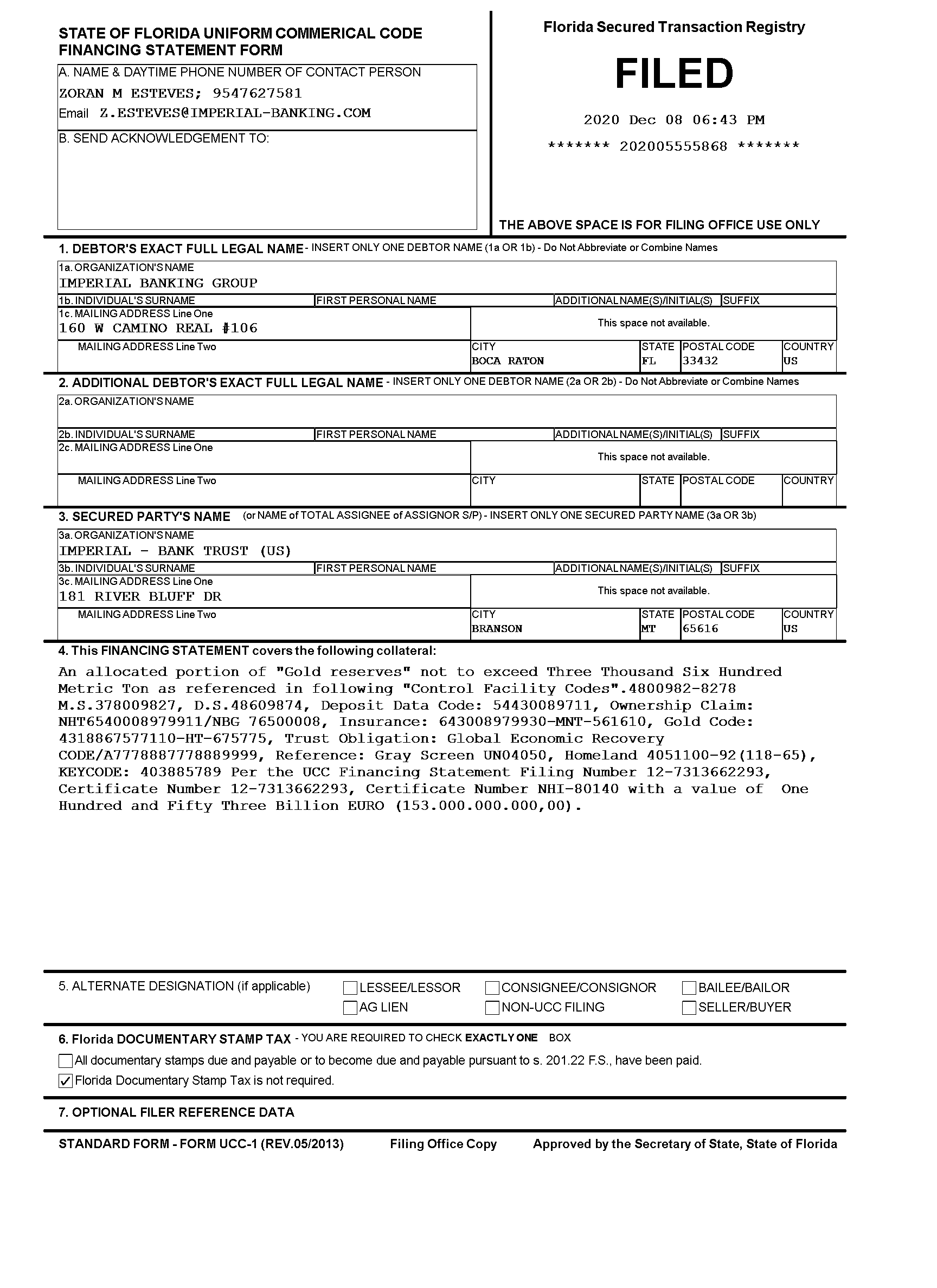 Official Record — 202005555868